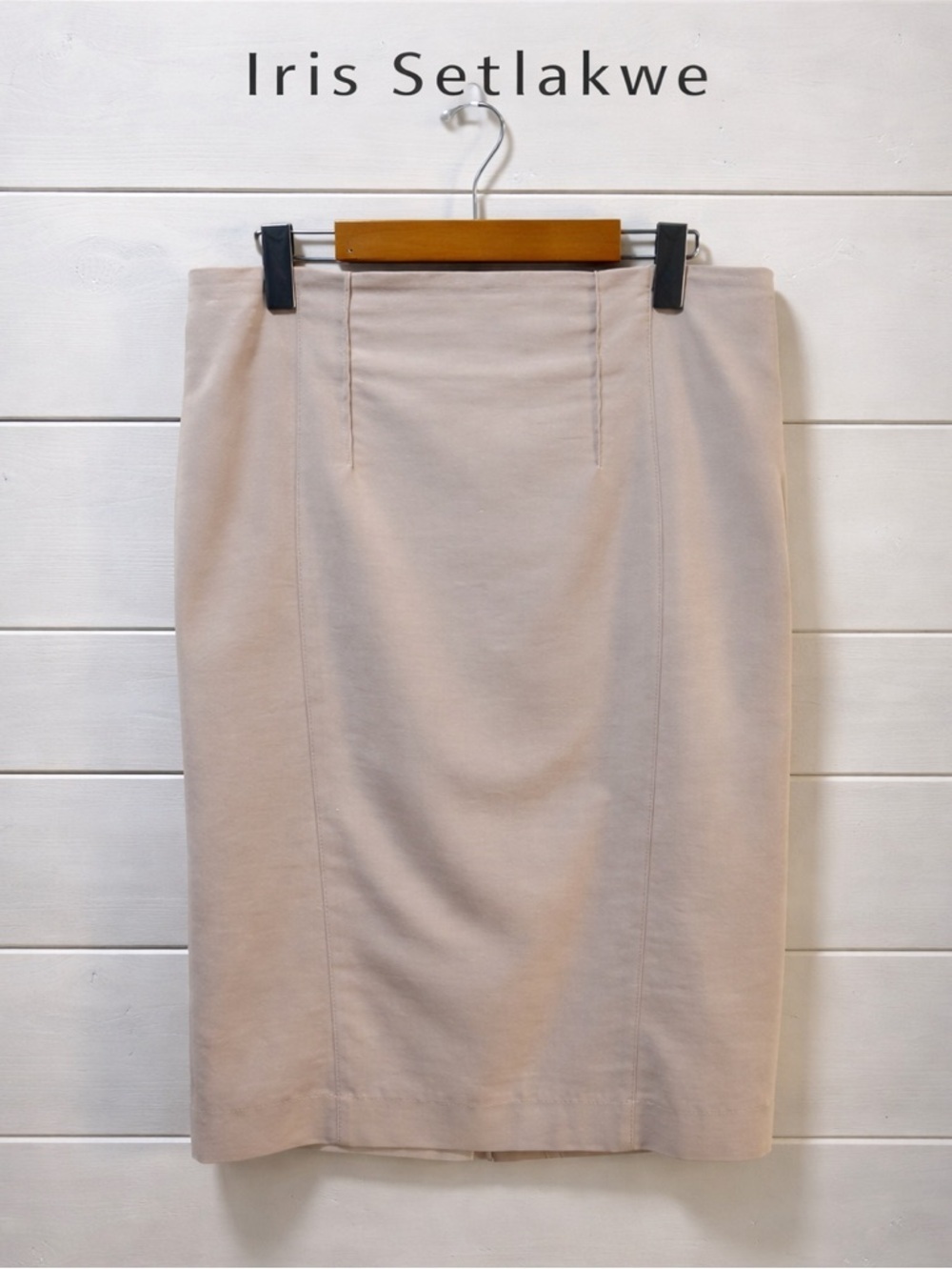 IRIS SETLAKWE – Blush Beige Pencil Skirt – Size 12